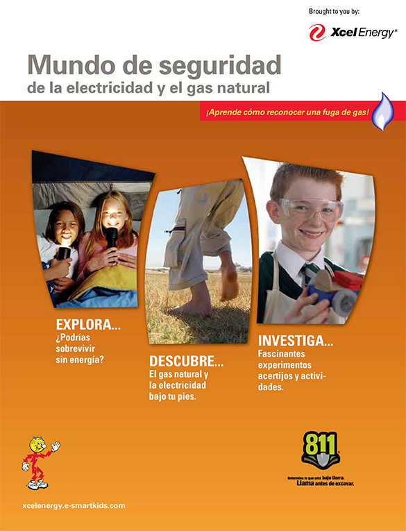 Xcel_ENGSW_BK_sp Xcel Electical & Natural Gas Safety World Spanish